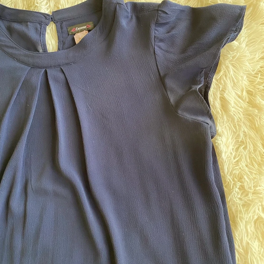 Navy blue blouse - Picture 2 of 6